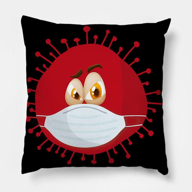 Protect Yourself From Coronavirus Pillow by Artistic Design