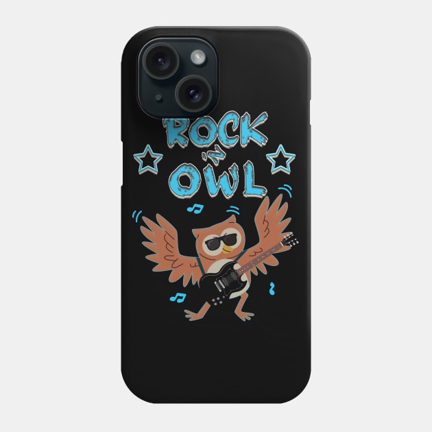 Rock 'N Owl Phone Case by RailoImage