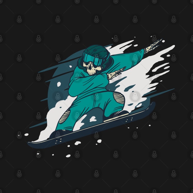 Snowboarding Skeleton by LR_Collections