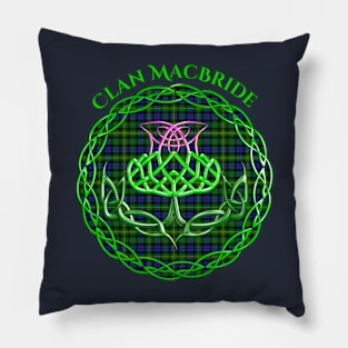 MacBride Scottish Tartan Celtic Thistle Pillow