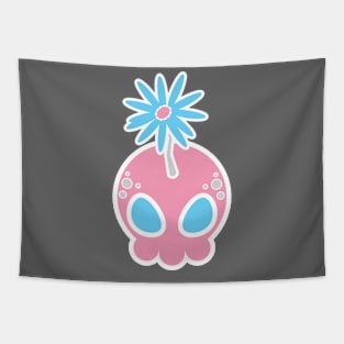 Cotton Candy Skull Tapestry