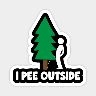 I Pee Outside Camping Magnet