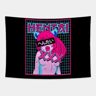 Anime girl echi Tapestry