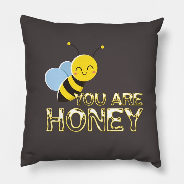 honey bees Pillow by Abu Muorad