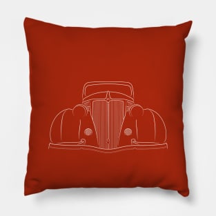 1936 Ford - front stencil, white Pillow