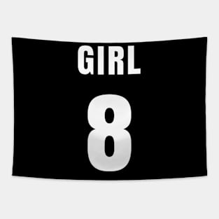 GIRL NUMBER 8 FRONT-PRINT Tapestry