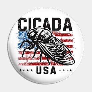 Cicada USA Pin