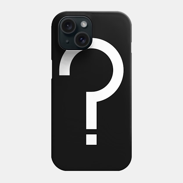 Mystery Tee (White) Phone Case by Tooniefied