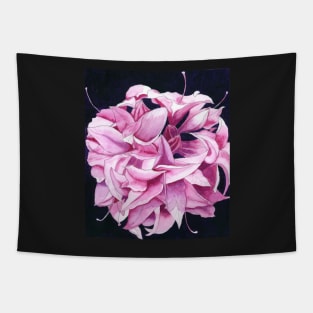 Pink Azalea watercolour painting Tapestry