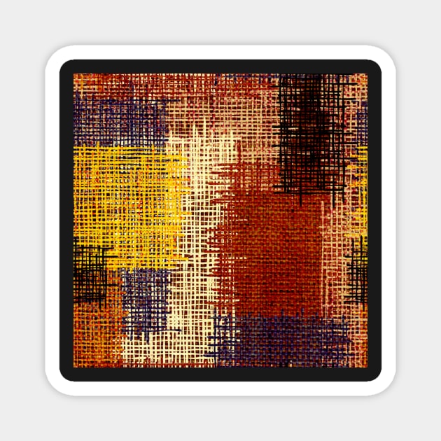 Warm Autumn Fall Vibe Collage Magnet by technotext