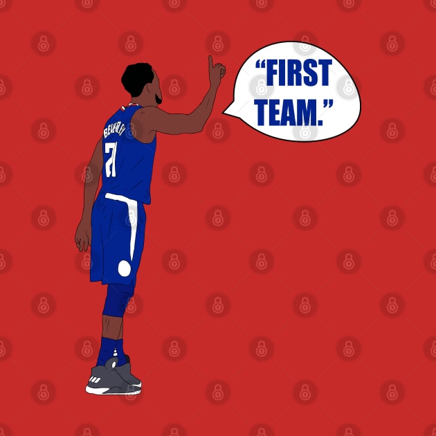 Patrick Beverley "First Team!" by rattraptees