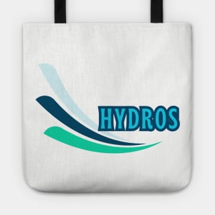 Hydros! Retro Aqua Roostertail Logo Tote