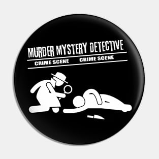 Murder Mystery Detective Pin