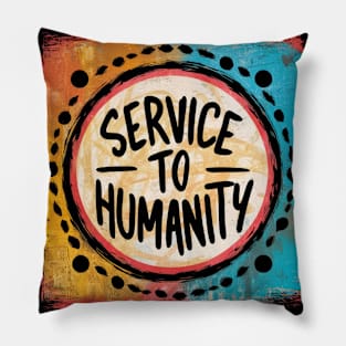 Arise and Render Service to Humanity - Baha'i Faith Pillow