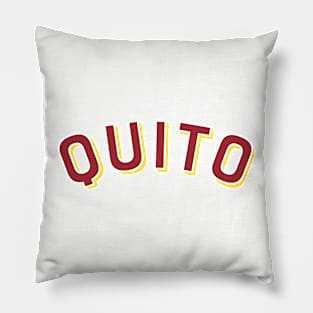 Quito Ecuador Vintage Arched Type Pillow