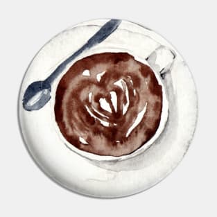 Cup of Mochaccino with Latte Art Pin