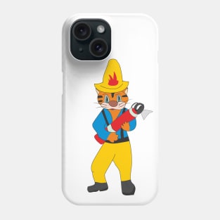 Cat firefighter Phone Case