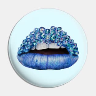 Blue Lips Pin