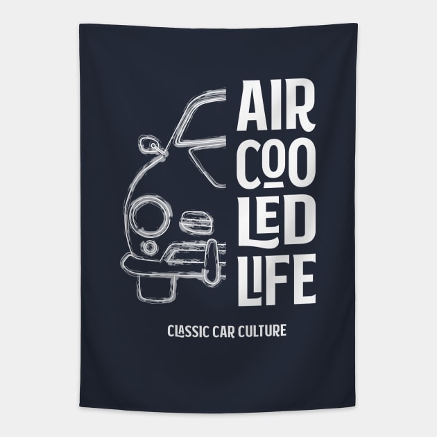 Aircooled Life Karmann Ghia - Classic Car Culture Classic Tapestry by Aircooled Life