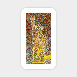 Statue of Liberty Stained Glass Magnet