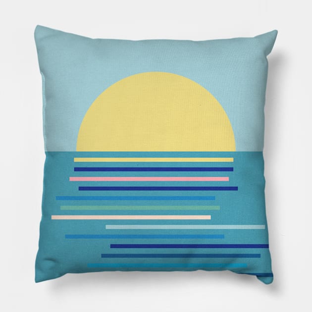 Sunrise in Ahrenshoop Pillow by Rosi Feist