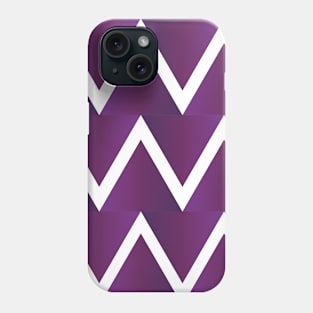 Whole Lotta Triangles - purple - zig zag Phone Case