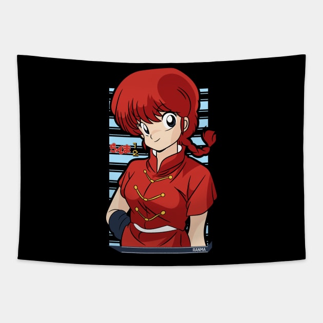 Ranma Satome Female Form | Ranma 1/2 Tapestry by Silvercrowv1