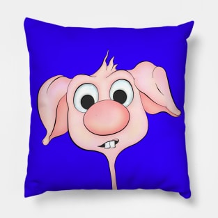 Cartoon confused mouse Pillow