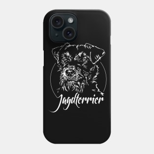 Funny Proud Jagdterrier hunting dog portrait Phone Case