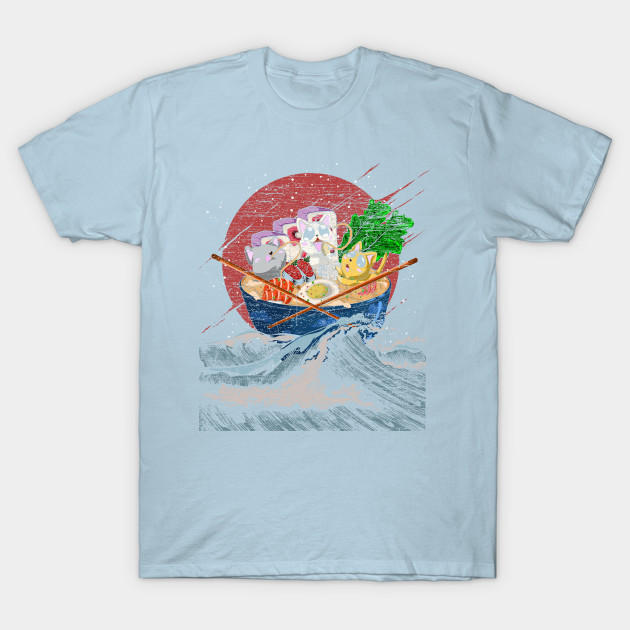 Discover Wave Noodle Bowl Foodie Ramen - Ramen Noodles - T-Shirt