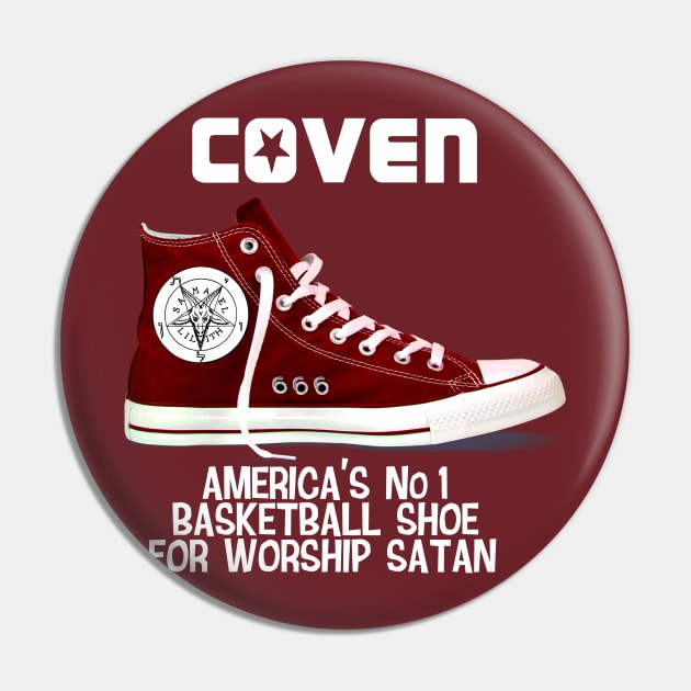 Coven All Star Red Pin by DeeSStructive