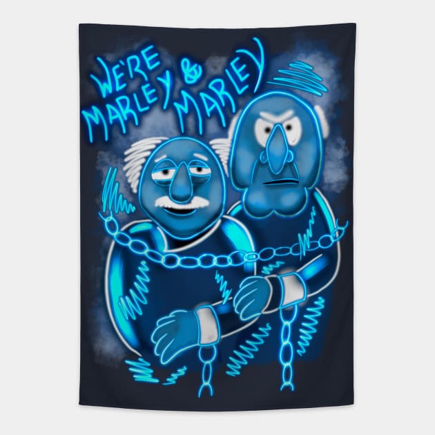 Muppet Christmas Carol We’re Marley & Marley Tapestry by Jamie Collins