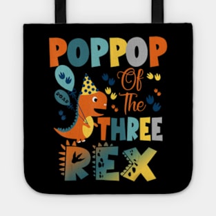 Poppop Of The Three Rex Birthday Dinosaur Tote