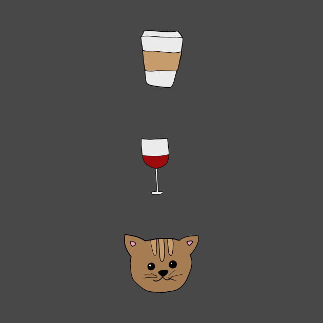 Coffee, Wine and Cats by alisadesigns