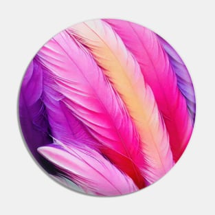 Pastel feathers Pin