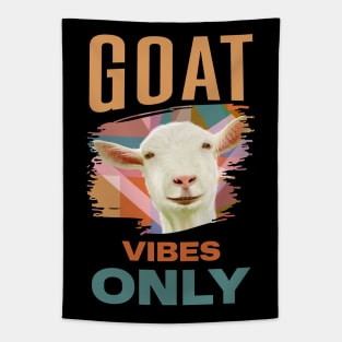 White Goat - Goat Vibes Only Tapestry