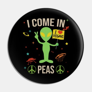 I Come in Peas Pin