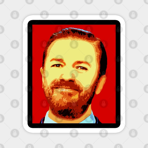 ricky gervais Magnet by oryan80