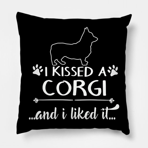 I Kissed A Corgi Pillow by LiFilimon