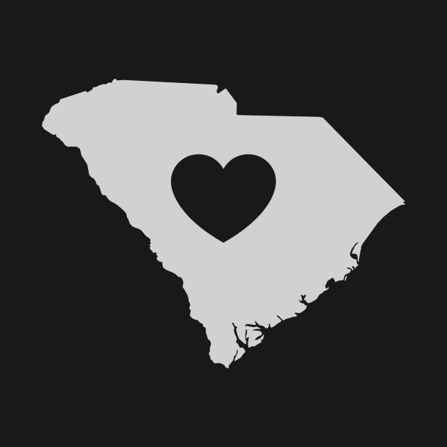 South Carolina Love Heart by helloshirts