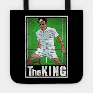 Federer Tennis Player Hero Vintage The King Tote