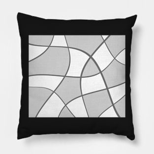 Abstract - gray, black and white. Pillow