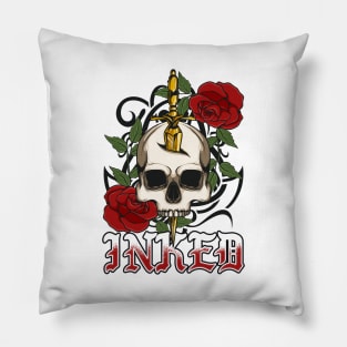 Inked Tattooed Tattoo Lovers & Tattoo Artists Pillow