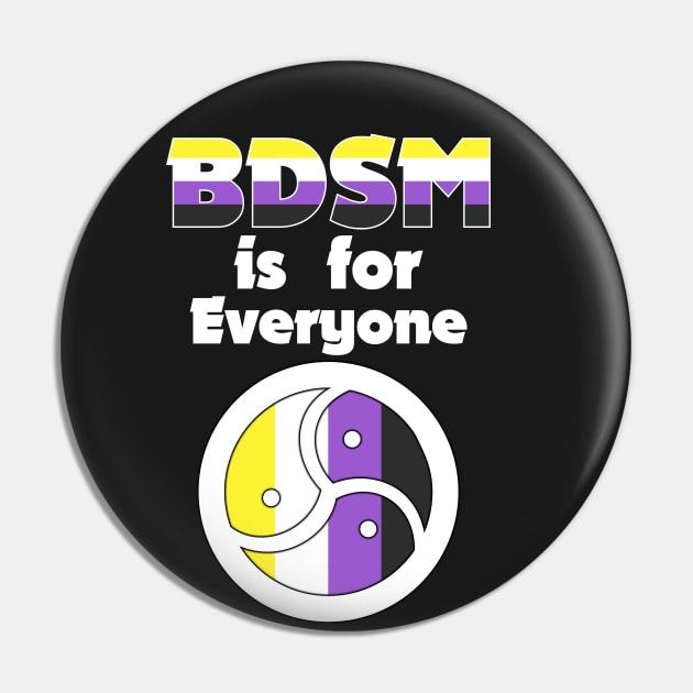 BDSM is for Everyone (Nonbinary) Pin by LeatherRebel75