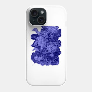 Floral Contour Print 8/10 Phone Case