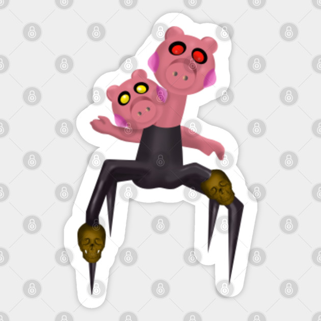 Piggy Roblox Spider Roblox Game Sticker Teepublic - roblox game stickers teepublic