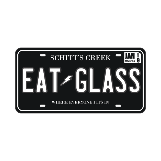 Eat Glass License Plate by Movie Vigilante