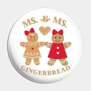 Ms & Ms Gingerbread Couple Pin