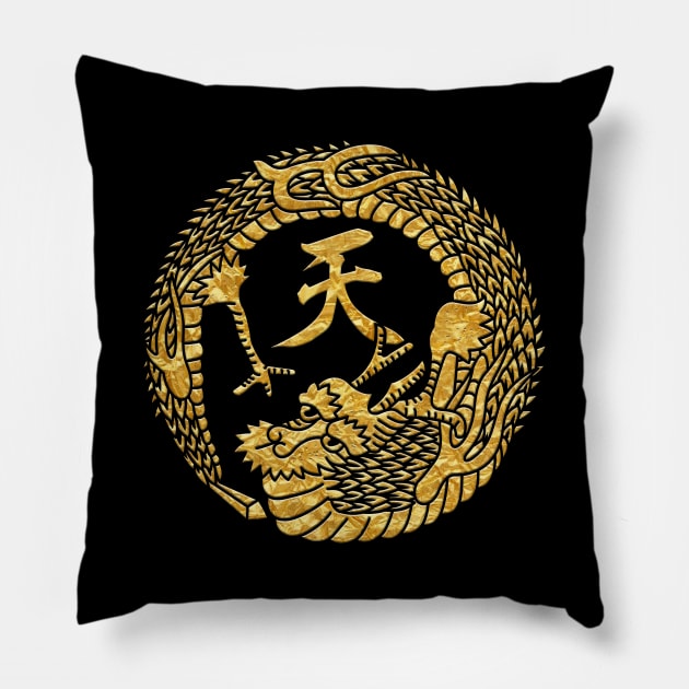 Japanese Mon Tenryu no Maru Pillow by Takeda_Art