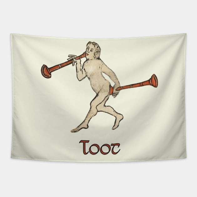 Medieval Toot Tapestry by starwilliams